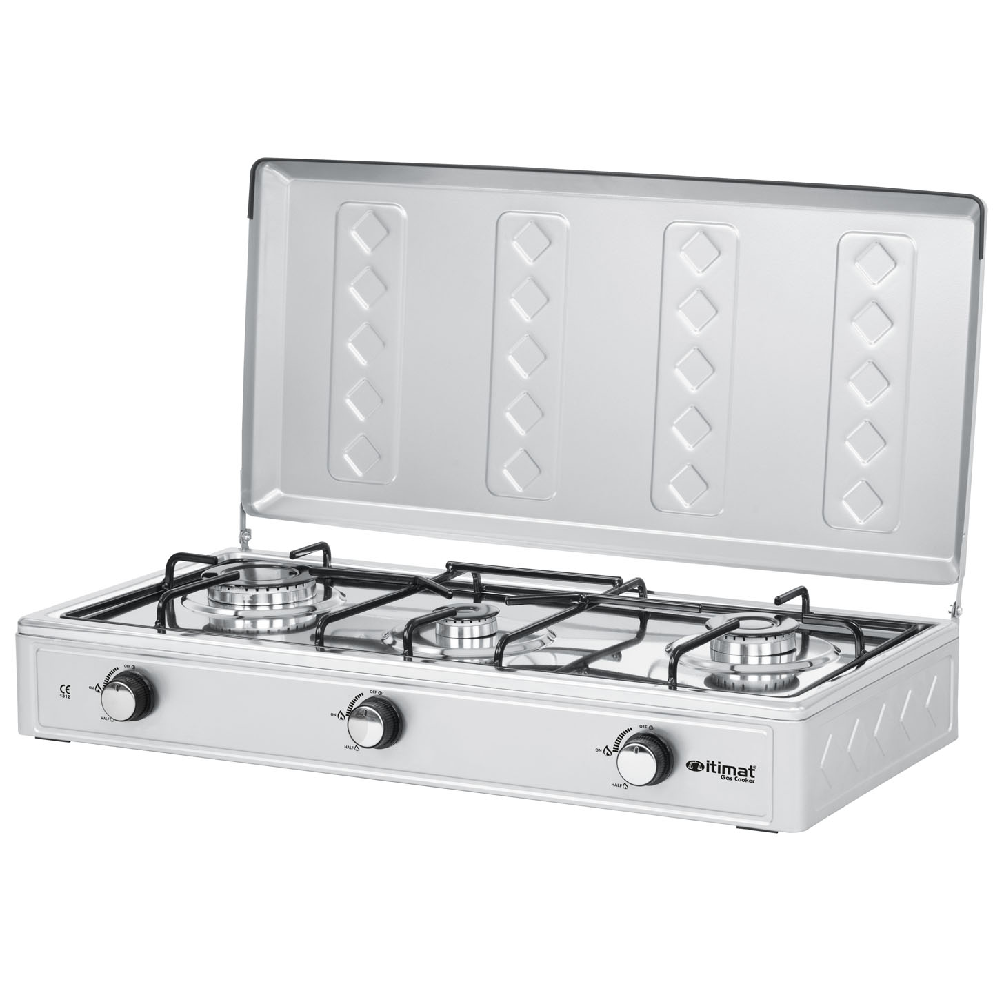 FORNELLO A GAS 3 FUOCHI MAX INOX – ITIMAT ITALIA